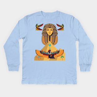 Isis Goddes Kids Long Sleeve T-Shirt